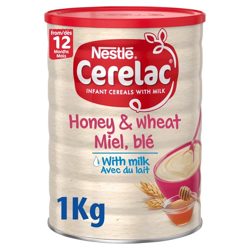 Nestle CERELAC Wheat Based Fortified Baby Cereal with Honey & Wheat, Just Add Water, 12 Months+