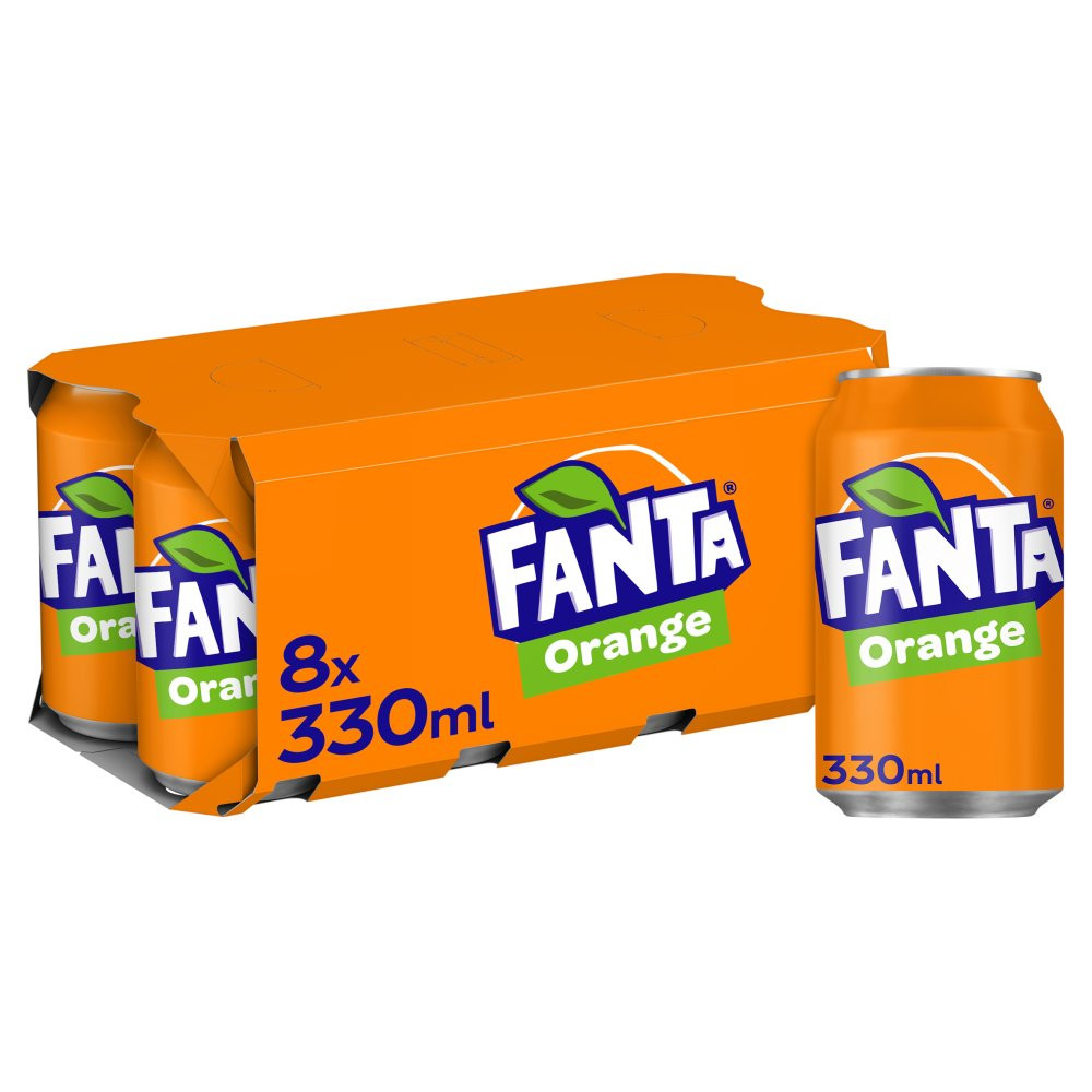 Fanta Orange 330ml (8 pack)