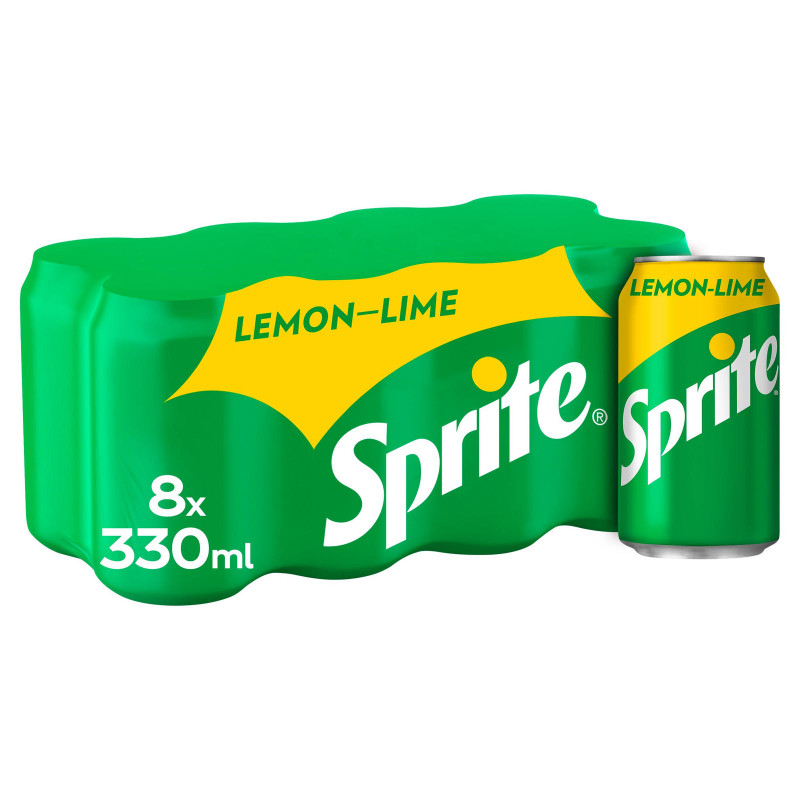 Sprite Lemon and Lime Can 300ml (8 pack)