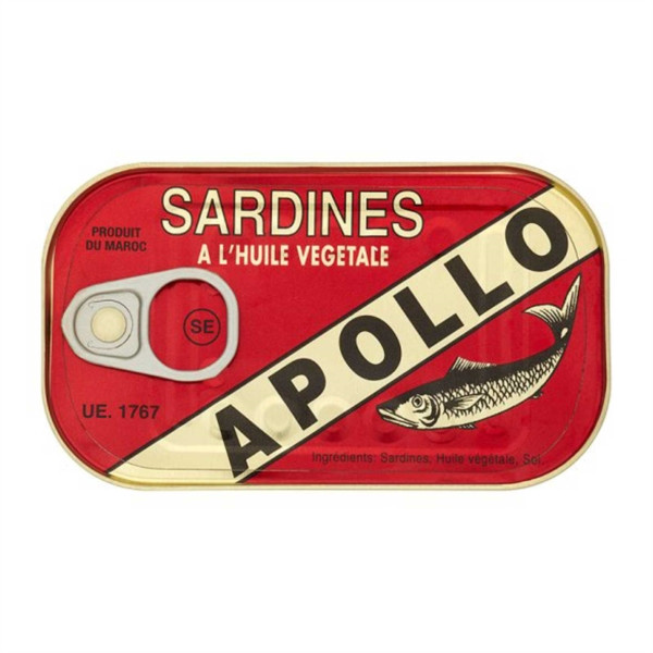 Apollo Sardine in Vegetable Oil 125G