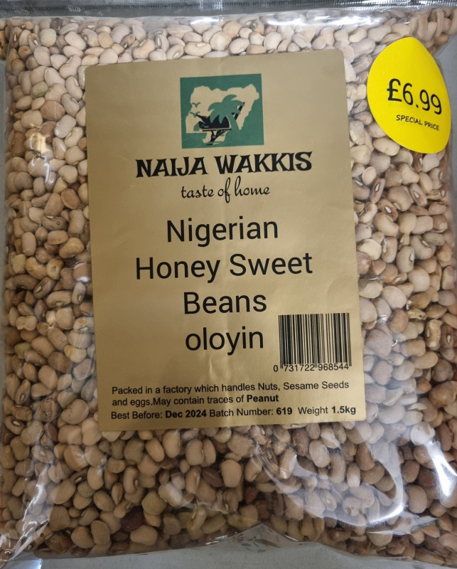 Naija Wakkis Sweet Honey Beans (Oloyin)1.5KG